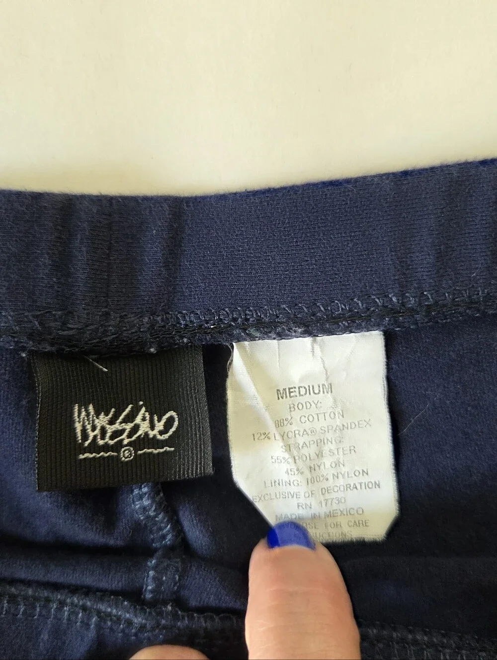 Mossimo Supply Co. Navy Blue Athletic Pants with Side Stripe Medium